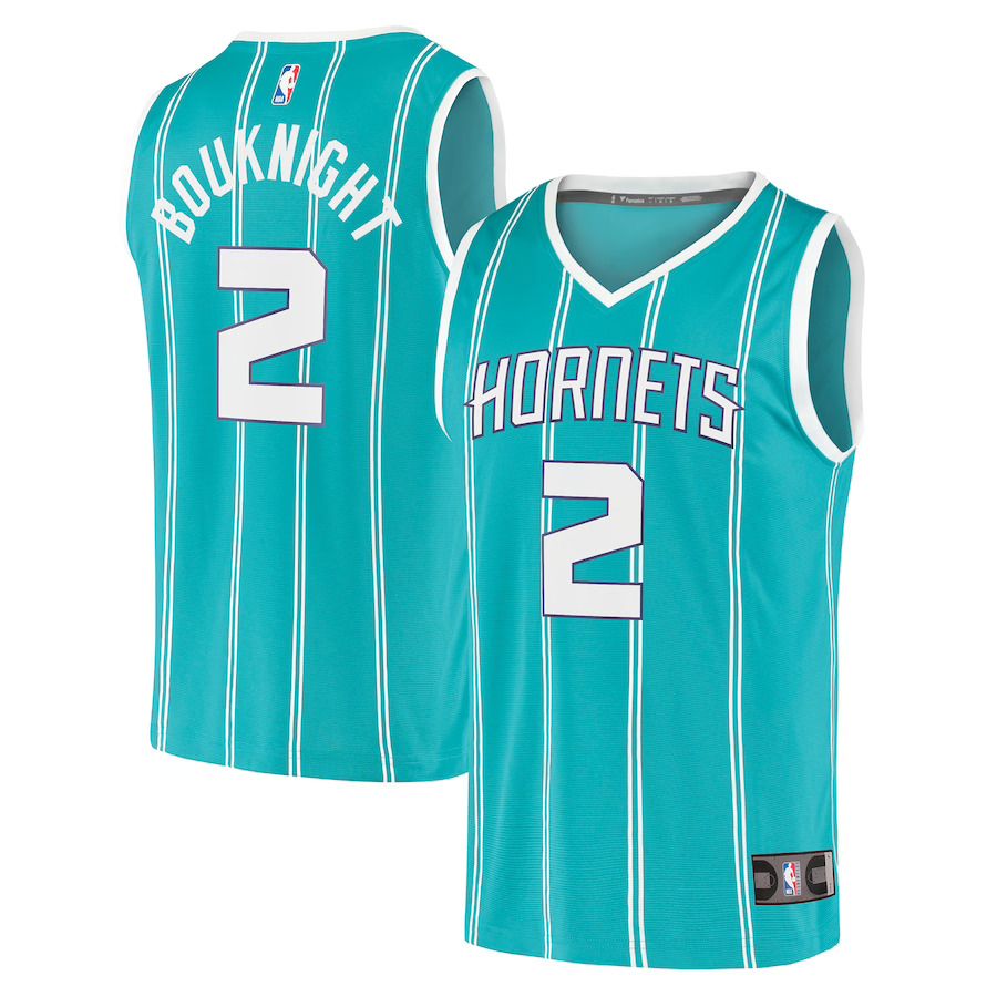 Men Charlotte Hornets #2 James Bouknight Fanatics Branded Teal Fast Break Replica Player NBA Jersey